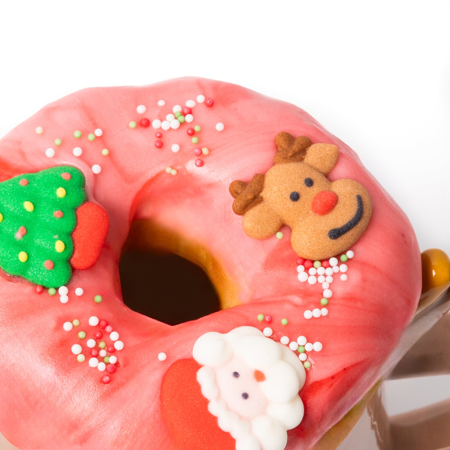 Festive Mug: Hot Chocolate & Doughnut Set
